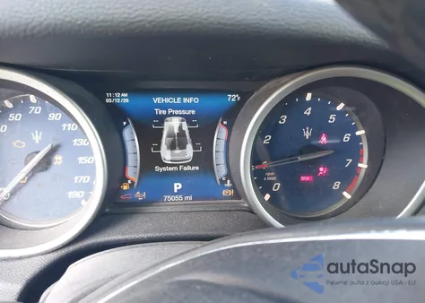 2017 Maserati Ghibli z USA, uszkodzony, nr VIN ZAM57XSA5H1206058